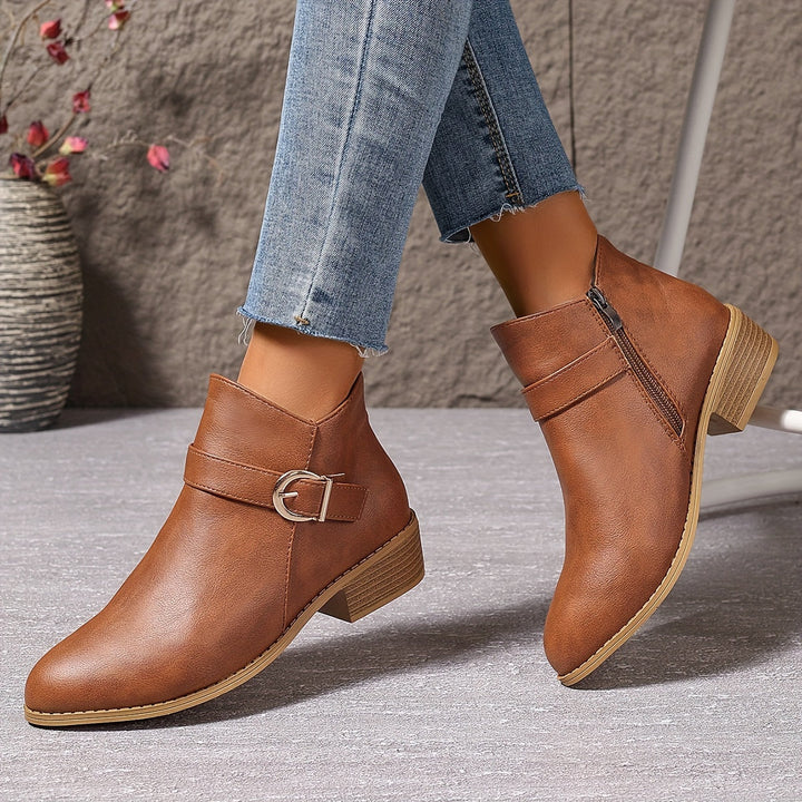 Amélina™ – Comfortable ankle boots with buckles for sensitive feet