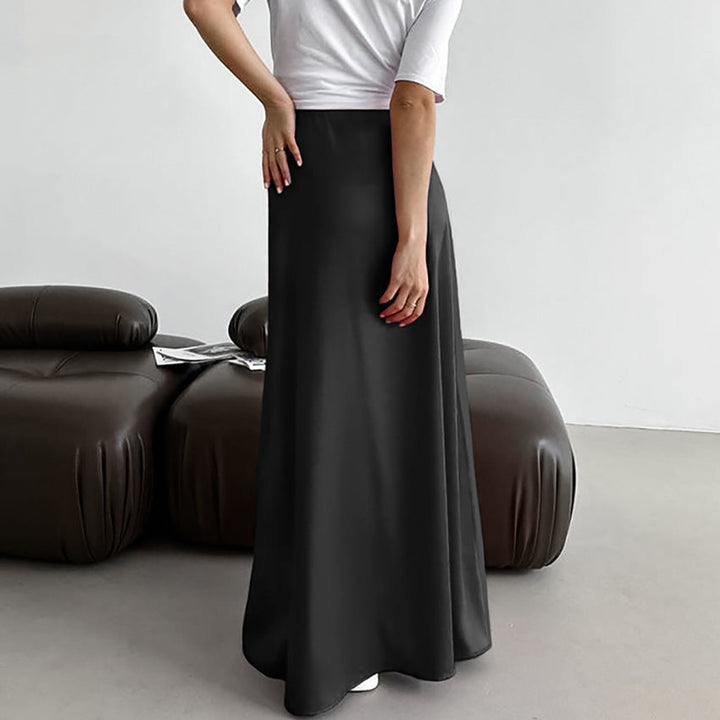 Elora | Black Slim Long Skirt for Women