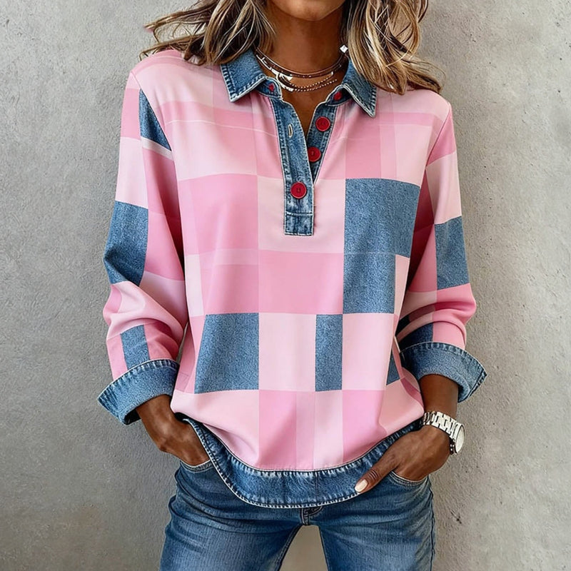 Ivy Manhattan | Vintage Checkered Sweatshirt