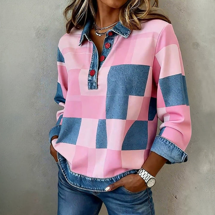Ivy Manhattan | Vintage Checkered Sweatshirt