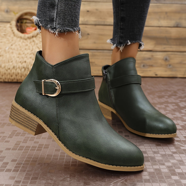 Amélina™ – Comfortable ankle boots with buckles for sensitive feet