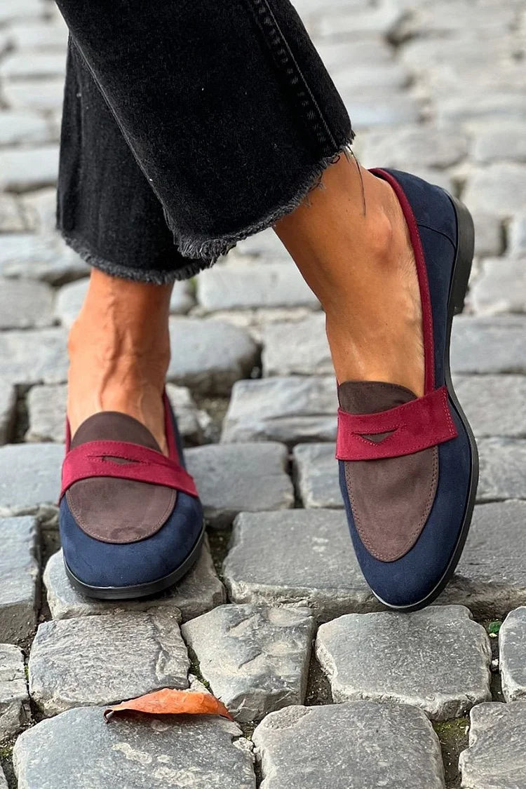 Round Toe Loafers with Small Heel for Women | Ideal for Office and Daily Outings