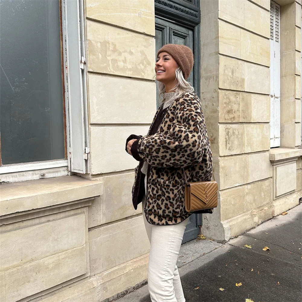 Aimée | Women's Autumn Leopard Print Jacket
