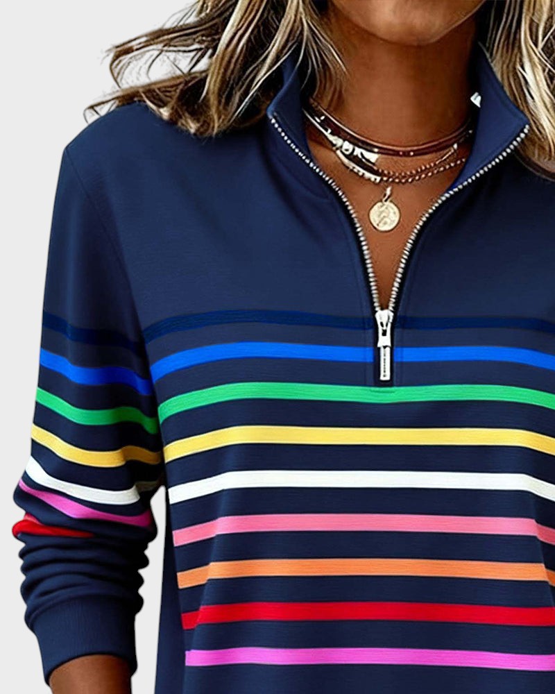 Ivy Manhattan | Striped Hoodie