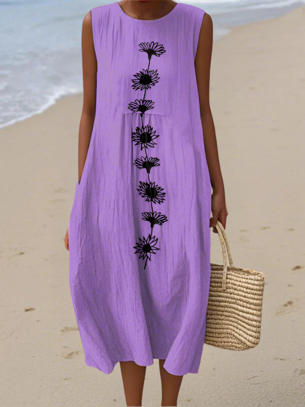 Emma™ | Midi Dress Violet Bloom