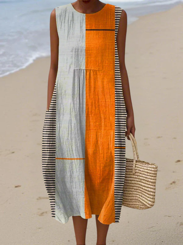 May™ | Color Block Midi Dress
