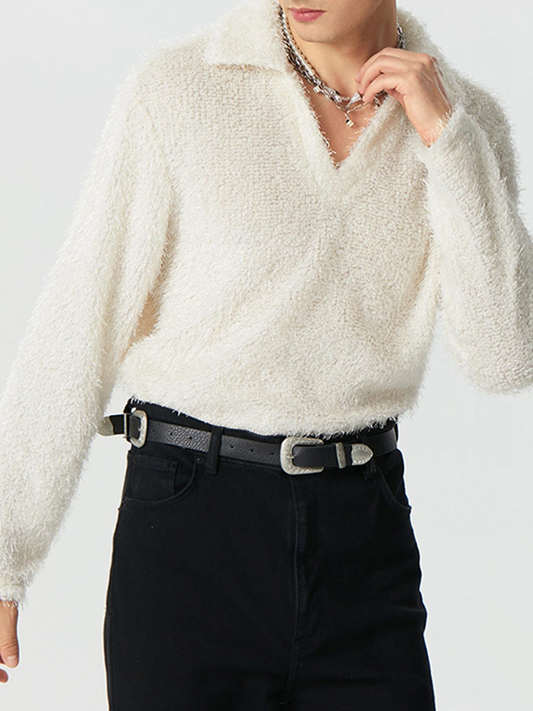 Long Sleeve Shirt with Notched Collar for Men | Ideal for Spring