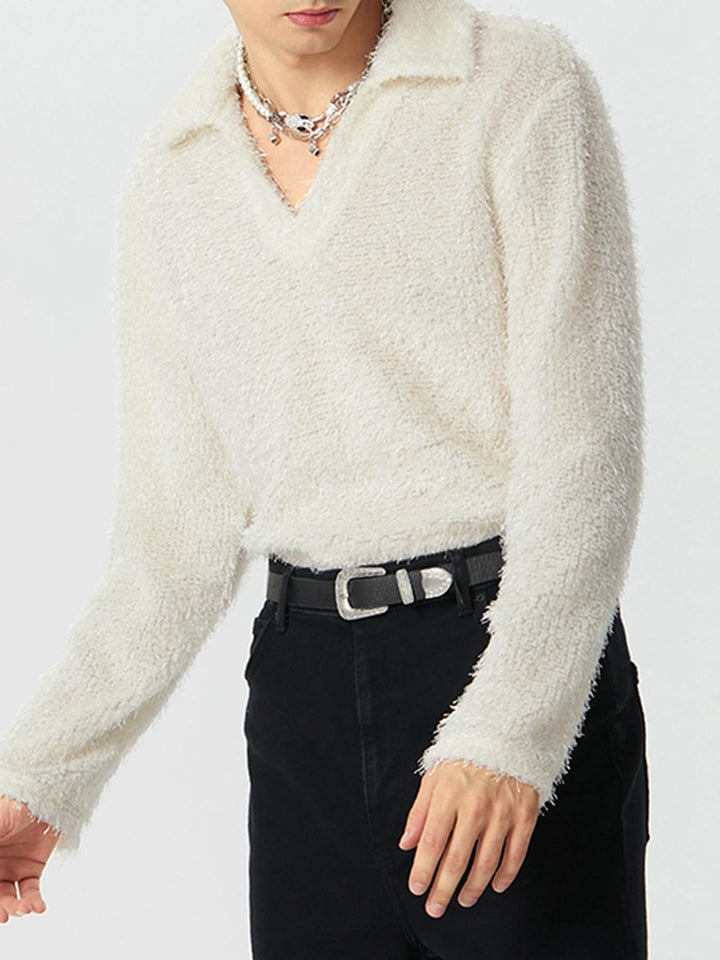 Long Sleeve Shirt with Notched Collar for Men | Ideal for Spring