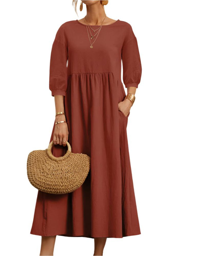 Ivy Manhattan | Flore Cotton Linen Dress