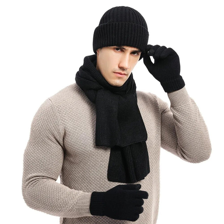 Winter Set with Beanie, Scarf, and Gloves for Adults | Ideal for Cold Days