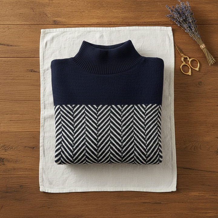 Ivy Manhattan | Cotton Turtleneck Sweater Dark