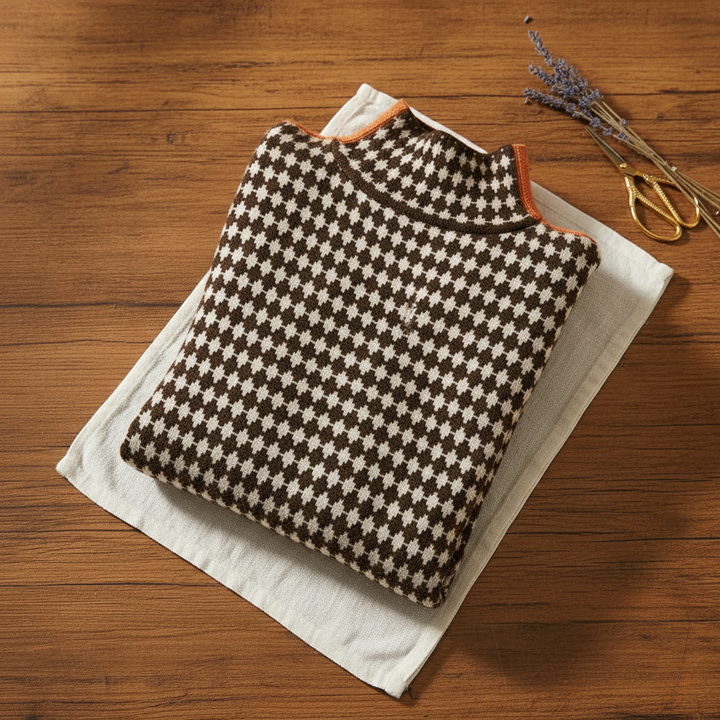 Ivy Manhattan | Cotton Turtleneck Sweater Cross