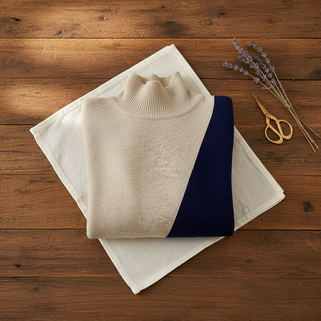 Ivy Manhattan | Two Tone Cotton Sweater