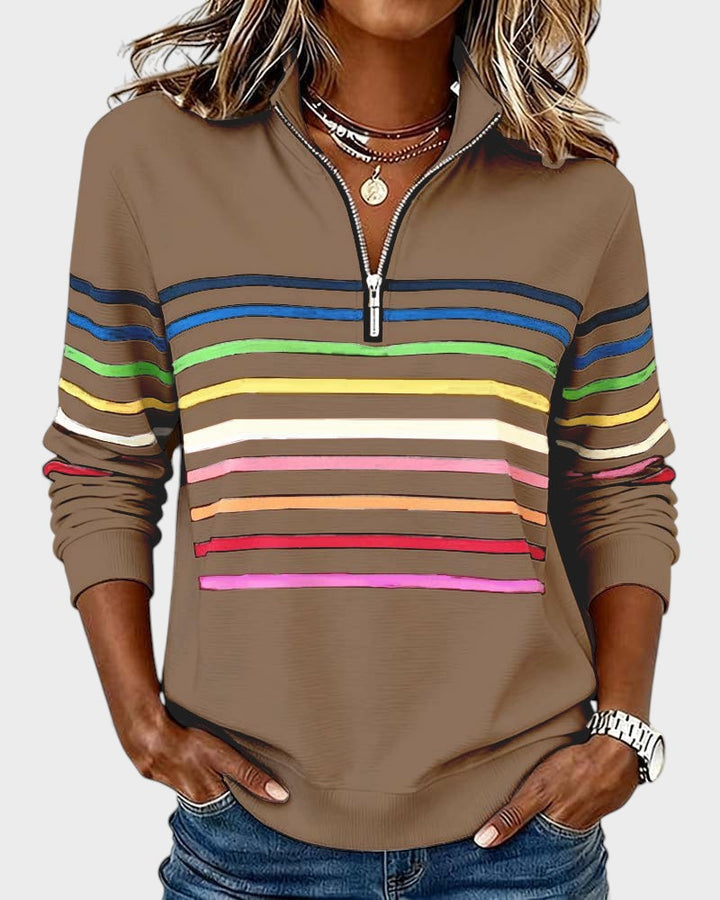 Ivy Manhattan | Striped Hoodie