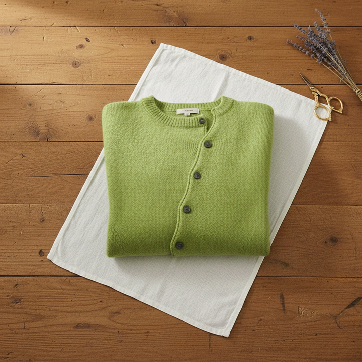 Ivy Manhattan | Cotton Cardigan Asymmetrical Button