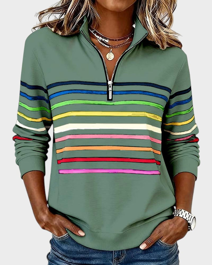 Ivy Manhattan | Striped Hoodie