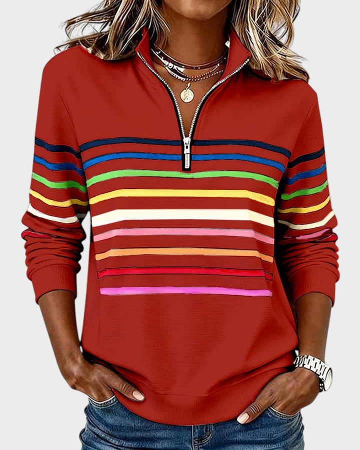 Ivy Manhattan | Striped Hoodie