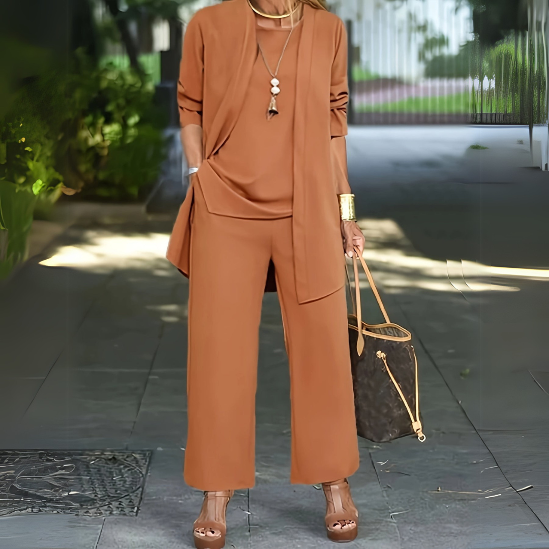Freja | Women's Wide Leg Three-Piece Set