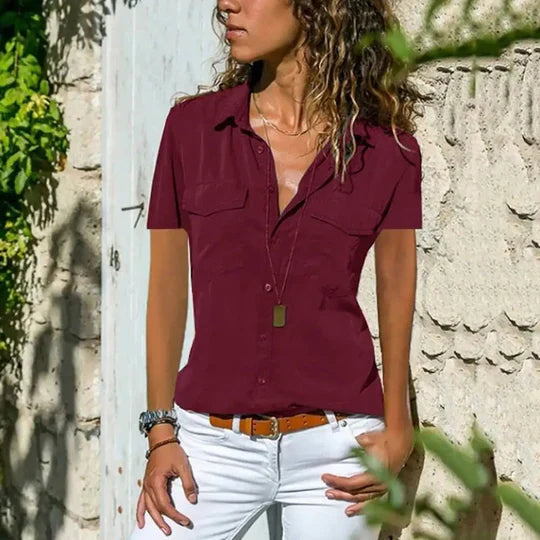 Ivy Manhattan | Classic Button-Down Collar Blouse