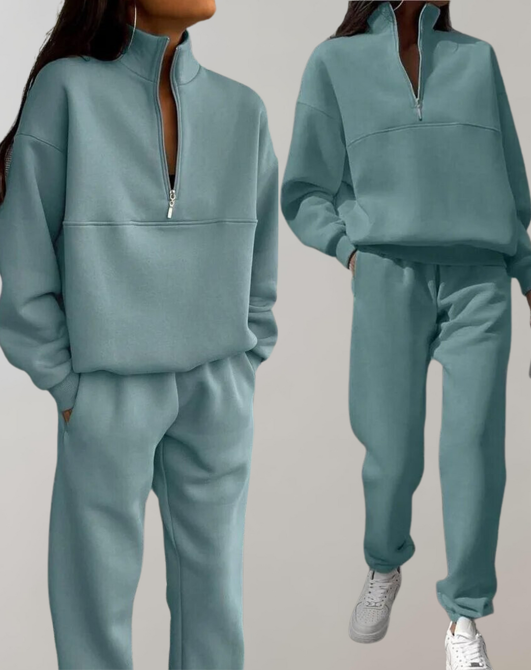 Petra | Women's Half-Zip Pullover Sweatset