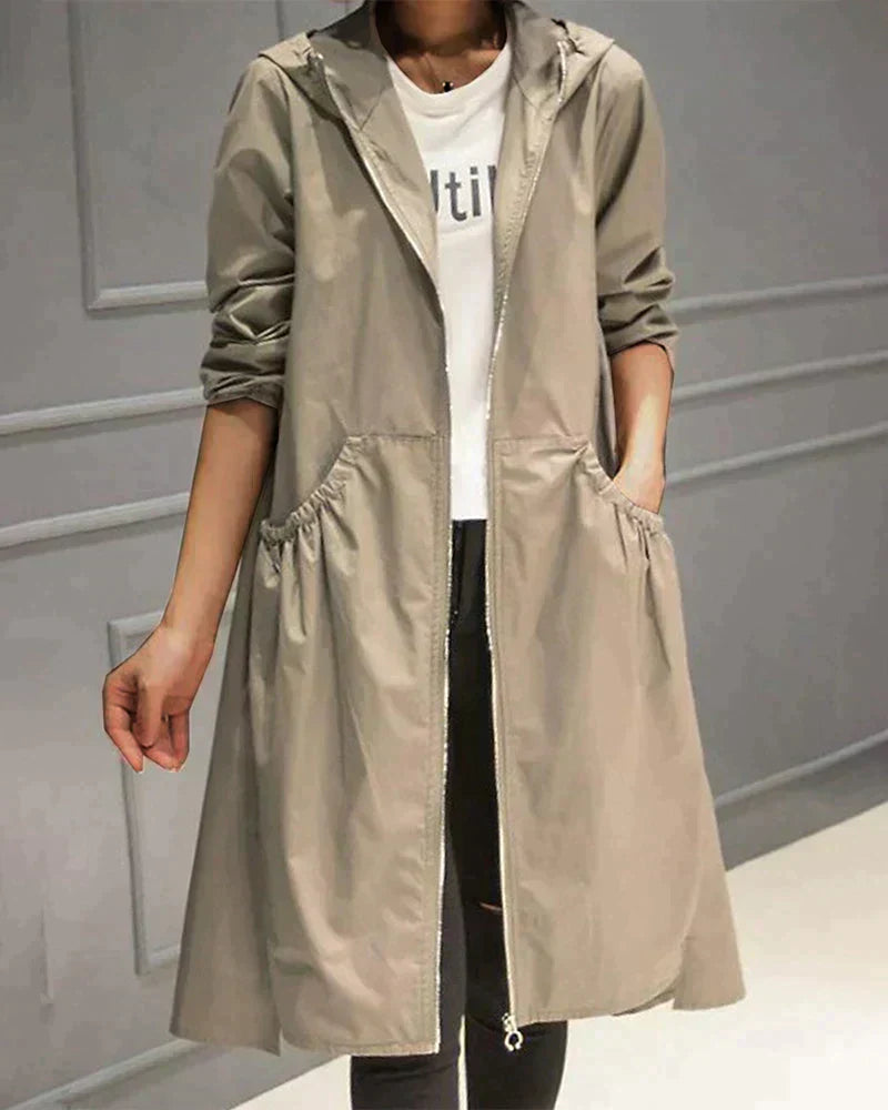 Ivy Manhattan | Klarissa Long Raincoat Hood