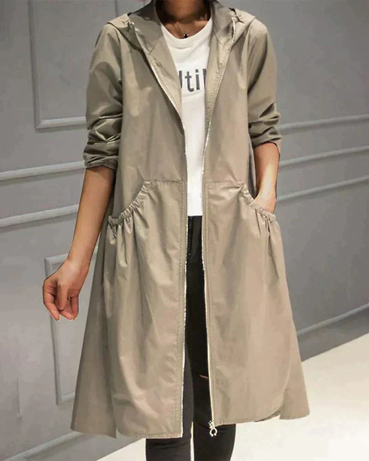 Ivy Manhattan | Klarissa Long Raincoat Hood