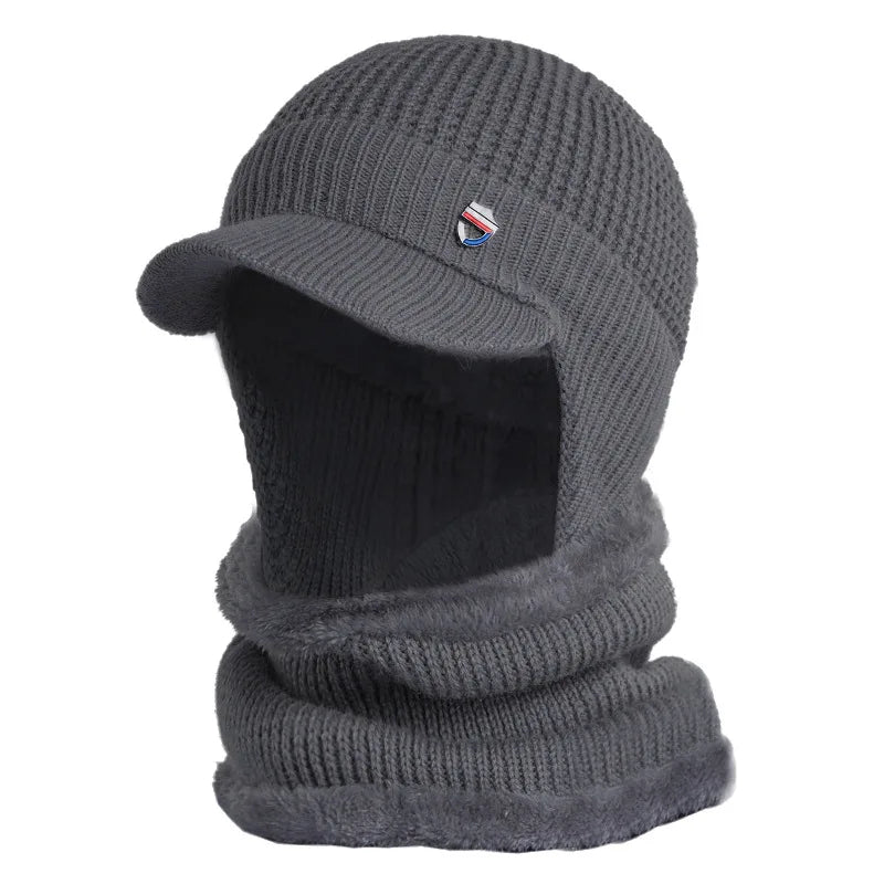 Winter Beanie with Visor and Ear Covers for Men | Ideal for the Cold Season