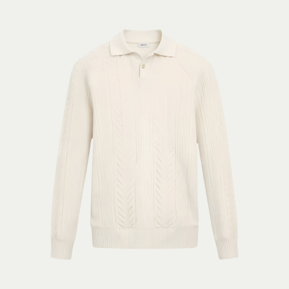 Ivy Manhattan | Knitted Long Sleeve Polo