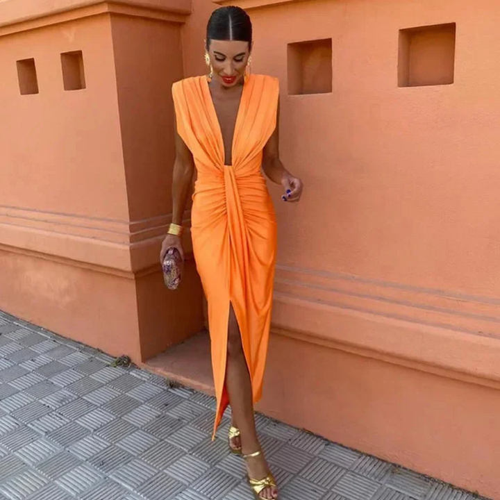 Ivy Manhattan | Annalie Midi Dress Deep