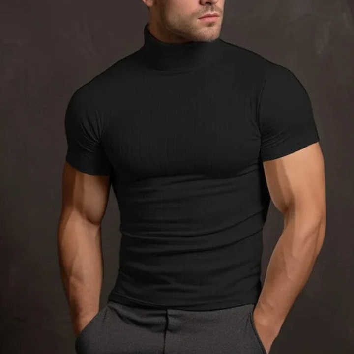 Ivy Manhattan | Black Short Sleeve Turtleneck