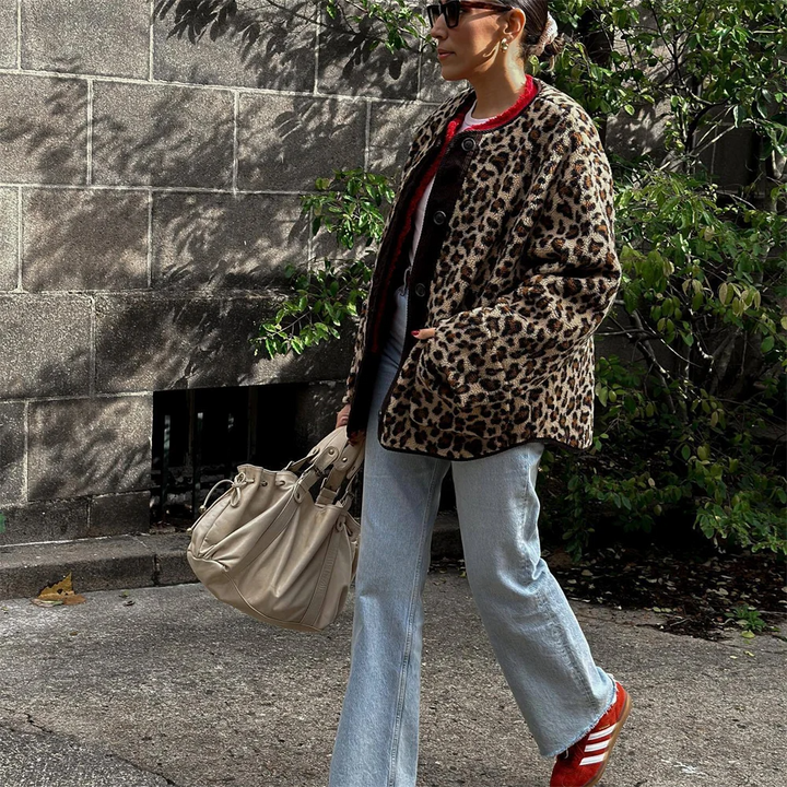 Aimée | Women's Autumn Leopard Print Jacket