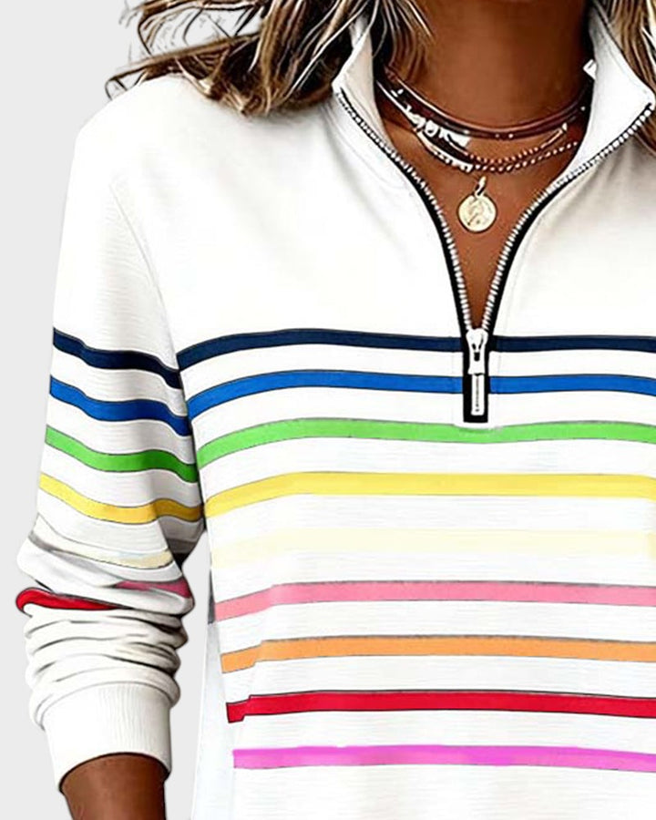 Ivy Manhattan | Striped Hoodie