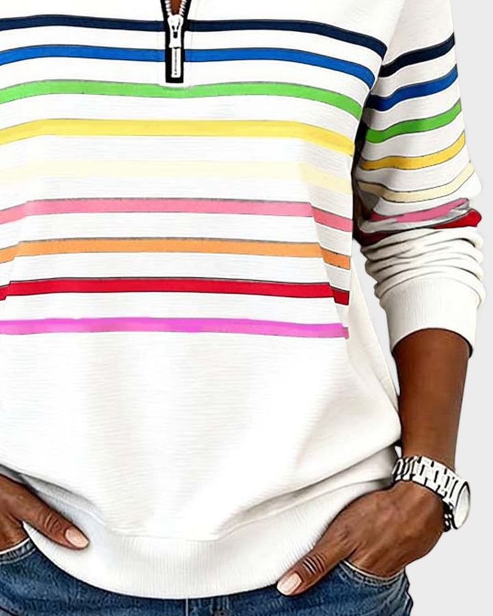 Ivy Manhattan | Striped Hoodie