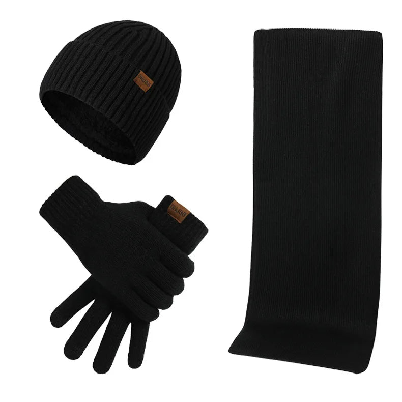 Winter Set with Beanie, Scarf, and Gloves for Adults | Ideal for Cold Days