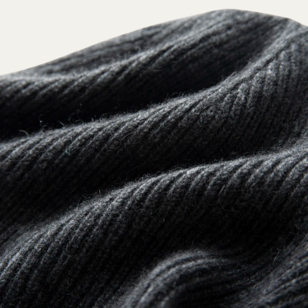 Ribbed Beanie with Cuff for Men | Ideal for Everyday Activities in Cold Season