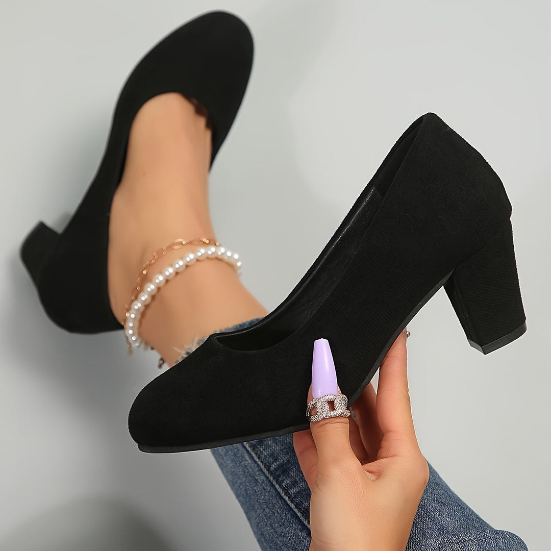 Lauren™ – Wide-toe pumps with stable heels for pain-free comfort