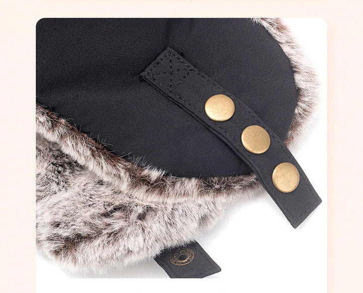 Winter Hat with Ear Covers and Adjustable Size for Adults | Ideal for Outdoor Activities