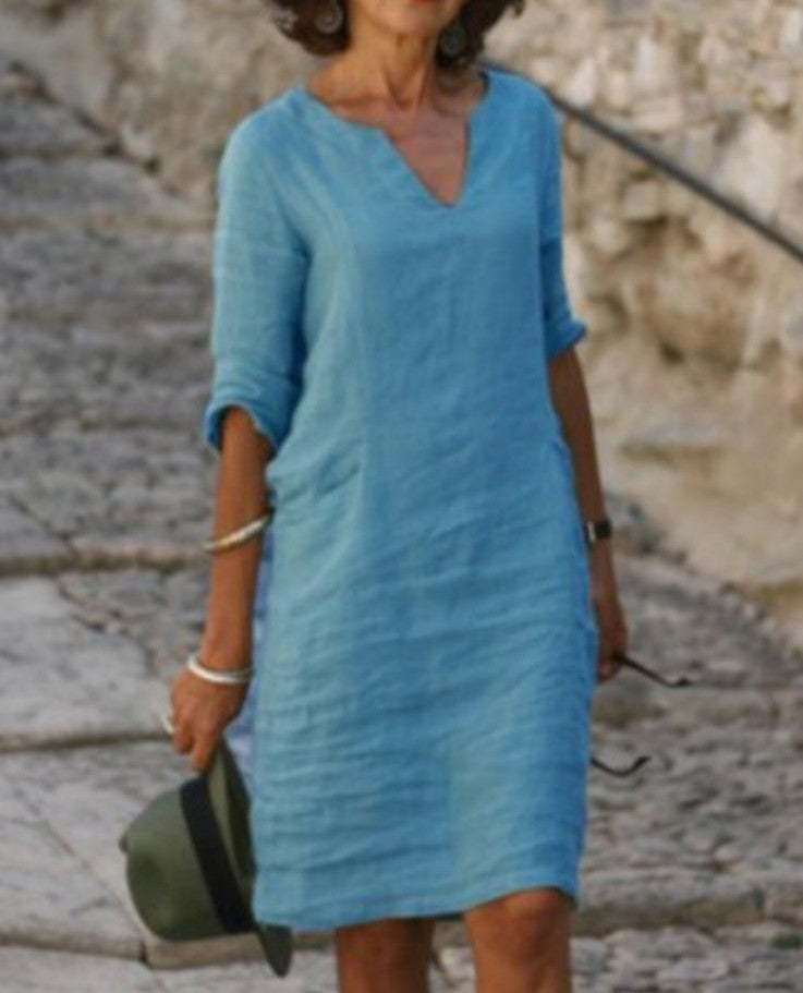 Ivy Manhattan | Aarna Casual Linen V