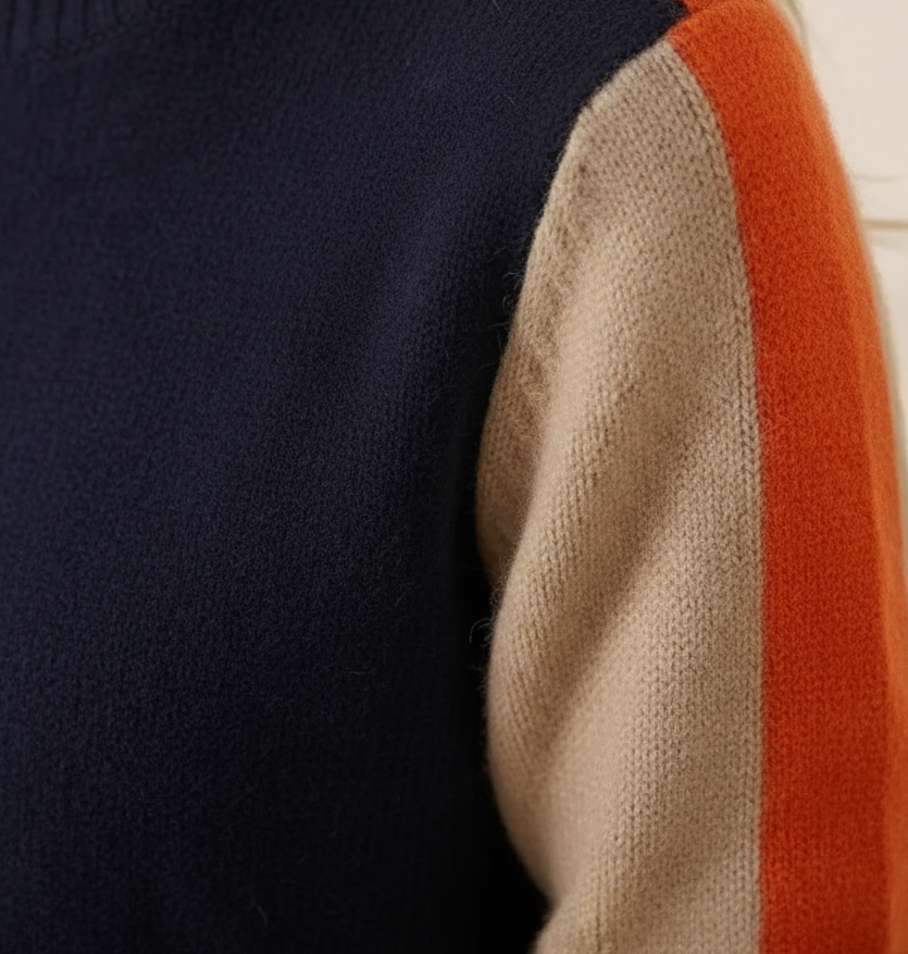 Ivy Manhattan | Cotton Sweater Dark Blue
