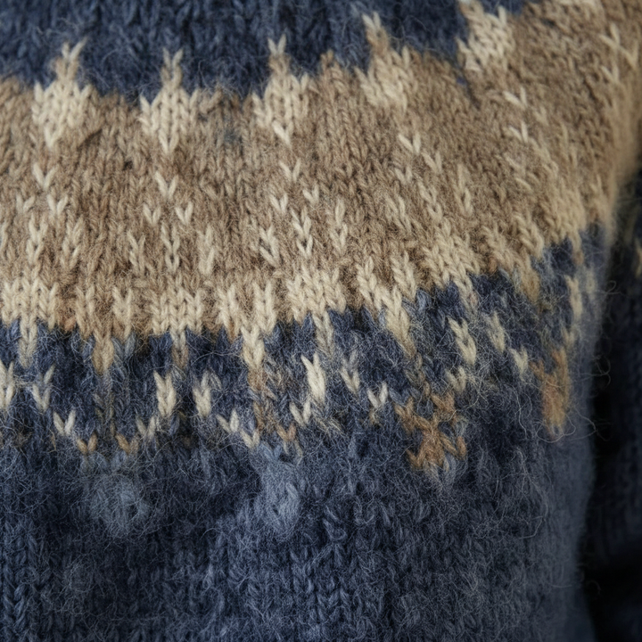 Ivy Manhattan | Cotton Sweater Norwegian Pattern