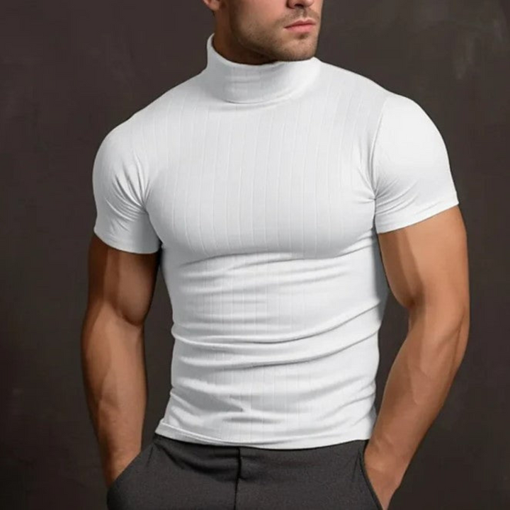 Ivy Manhattan | Black Short Sleeve Turtleneck
