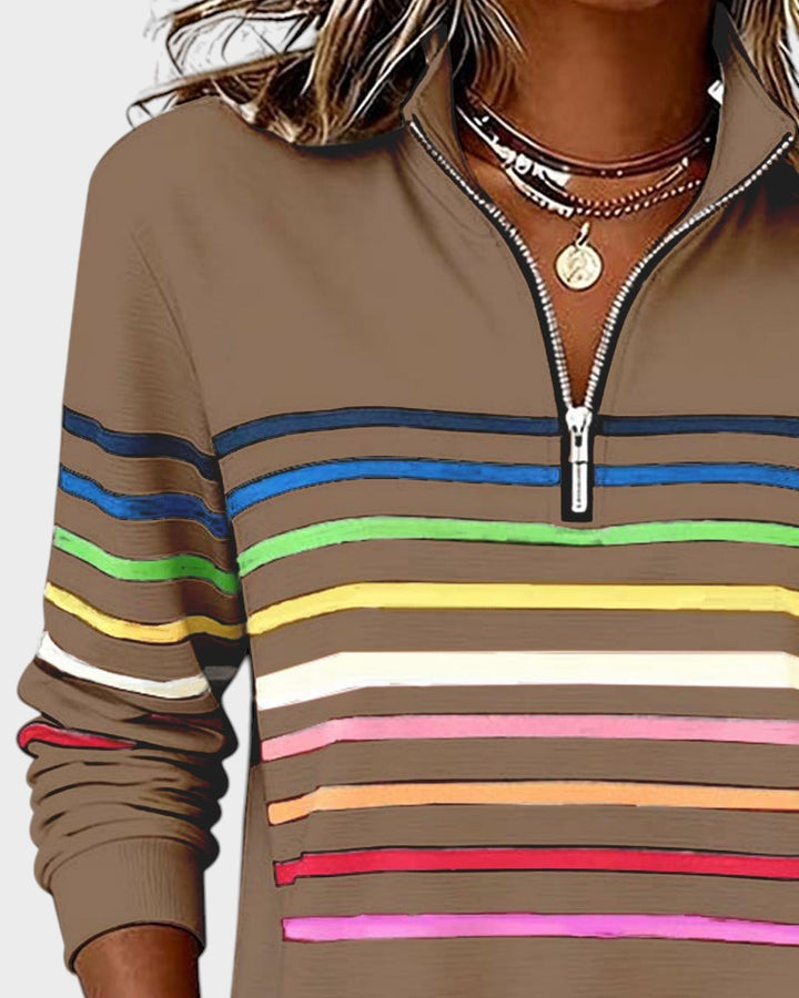 Ivy Manhattan | Striped Hoodie