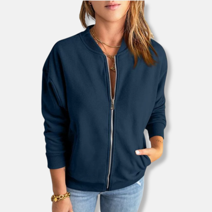 Ivy Manhattan | Relaxed Ribbed Zip Jacket