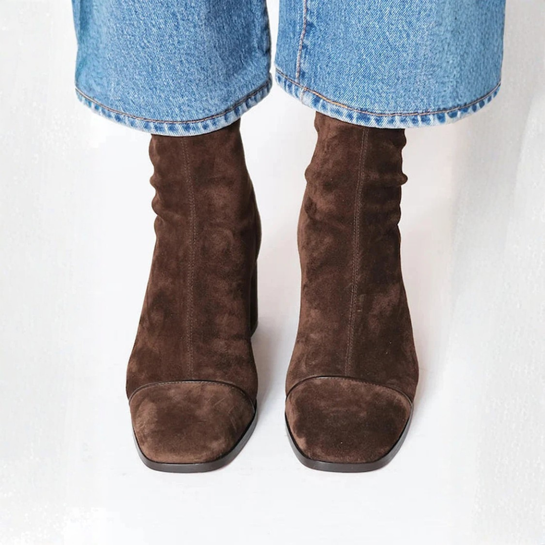 Ivy | Elegant Ankle Boots with Square Heels
