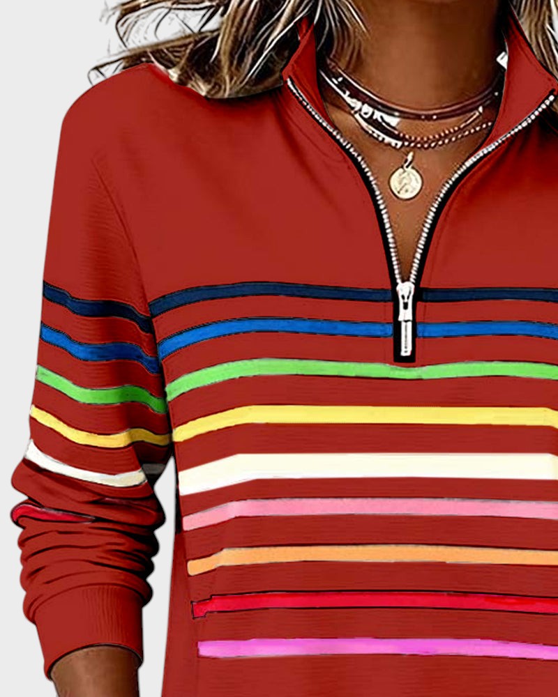 Ivy Manhattan | Striped Hoodie