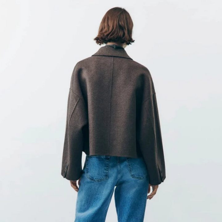 Catrin | Oversized and Warm Buttoned Coat for Women