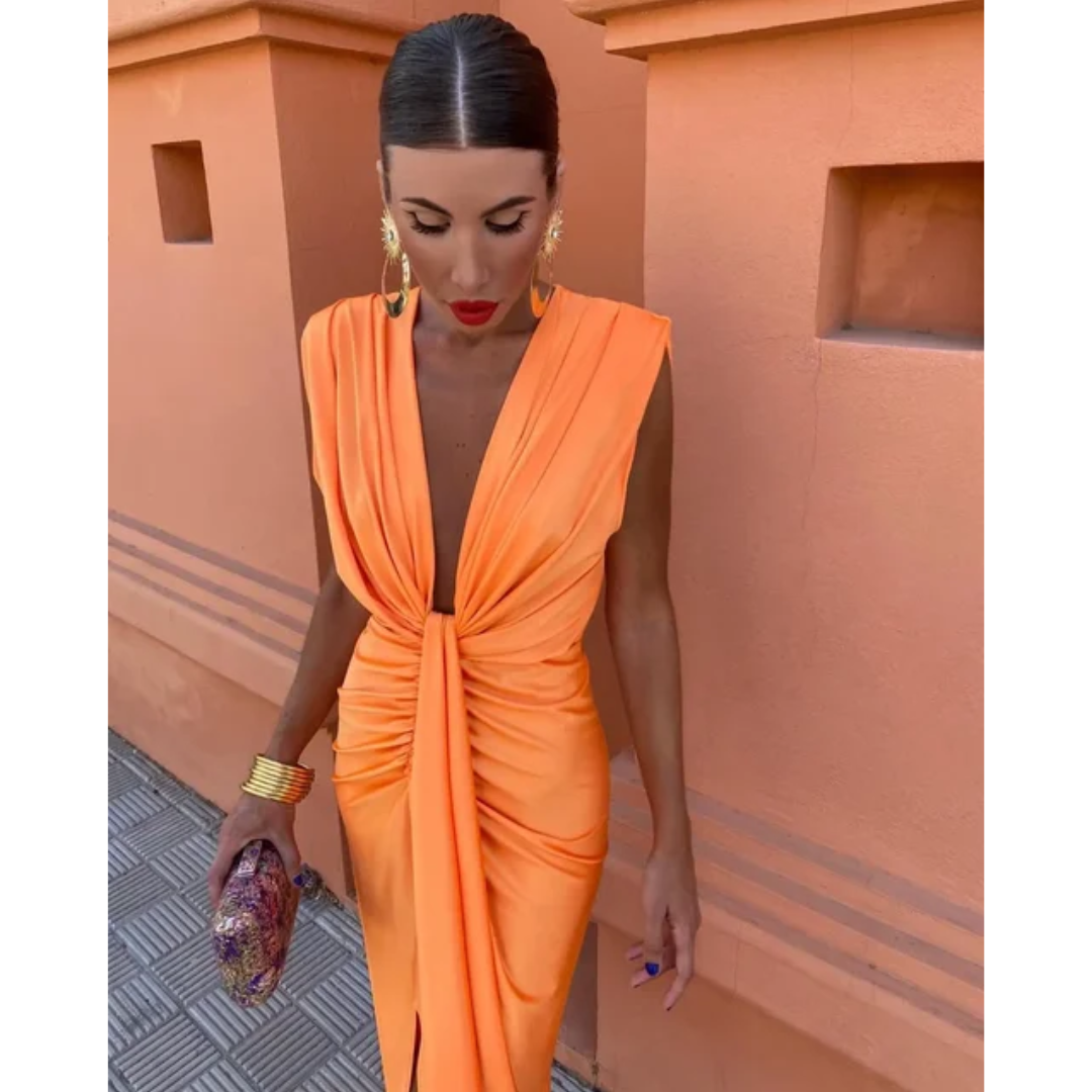 Ivy Manhattan | Annalie Midi Dress Deep