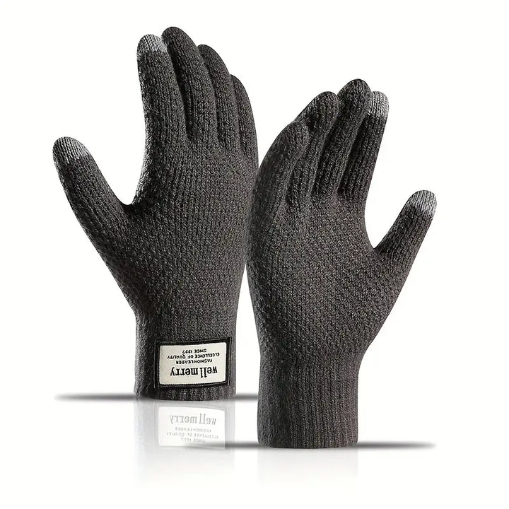 Knitted Touchscreen Gloves for Men | Ideal for Winter