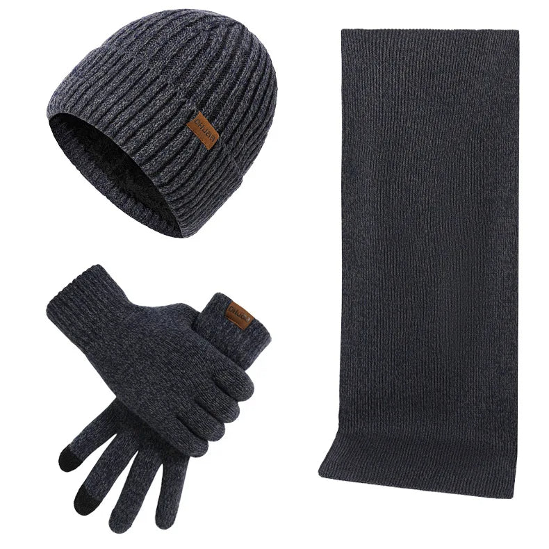 Winter Set with Beanie, Scarf, and Gloves for Adults | Ideal for Cold Days