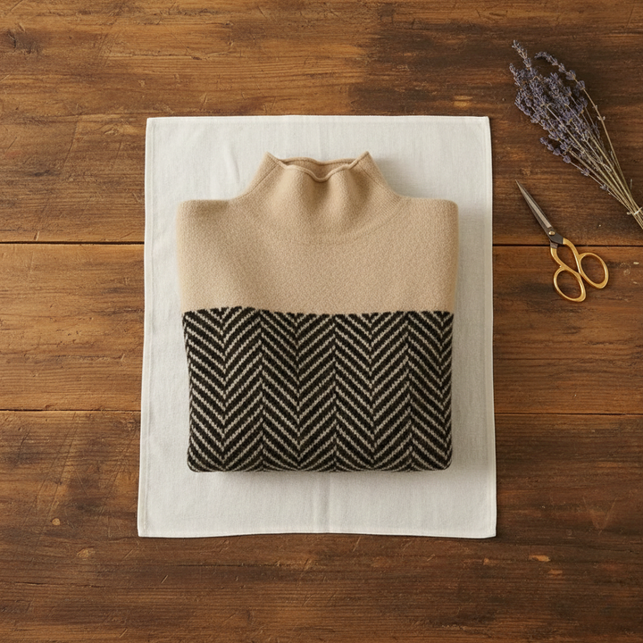 Ivy Manhattan | Cotton Turtleneck Sweater Dark